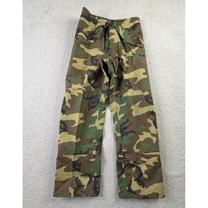 USGI Gore-Tex ECWCS Trousers Cold Weather Woodland Camo Mens Small Long Pants